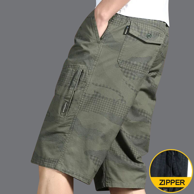 Short de sport décontracté pour hommes, grande taille, mode, ample, droit, Cargo, coton, confortable, plage, course à pied, pantalon court