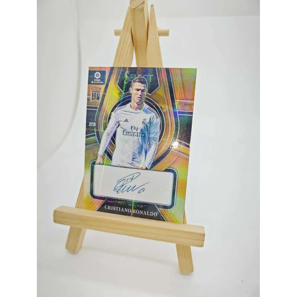Cristiano Ronaldo Panini Football Stars Tarjetas coleccionables Láser refractivo Flashes Regalos de cumpleaños de Navidad perfectamente remasterizado