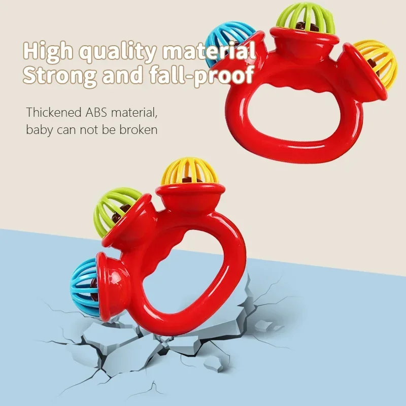 1/4PCS Neonato Mano Sonaglio Palla Giocattoli Per Bambini Afferrare Campana A Mano Giocattoli Sensoriali Per Bambini Materiali di Sicurezza Giocattoli per I Bambini Del Bambino Miglior Regalo