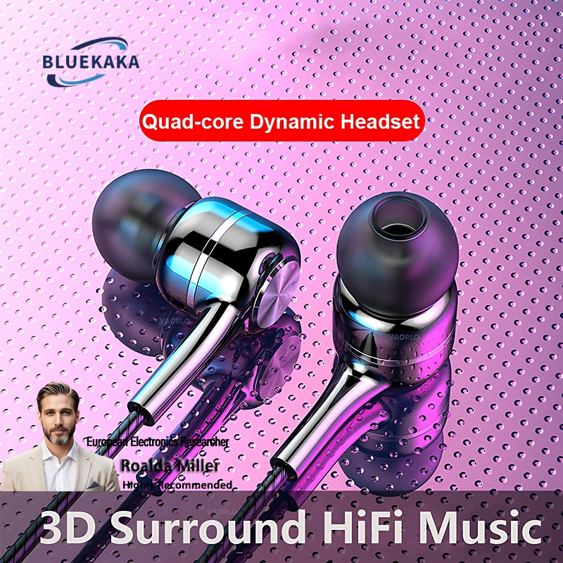 3,5 mm przewodowe słuchawki douszne HIFI Heavy Bass słuchawki douszne Monitor słuchawki sportowe stereo muzyka słuchawki do gier z mikrofonem