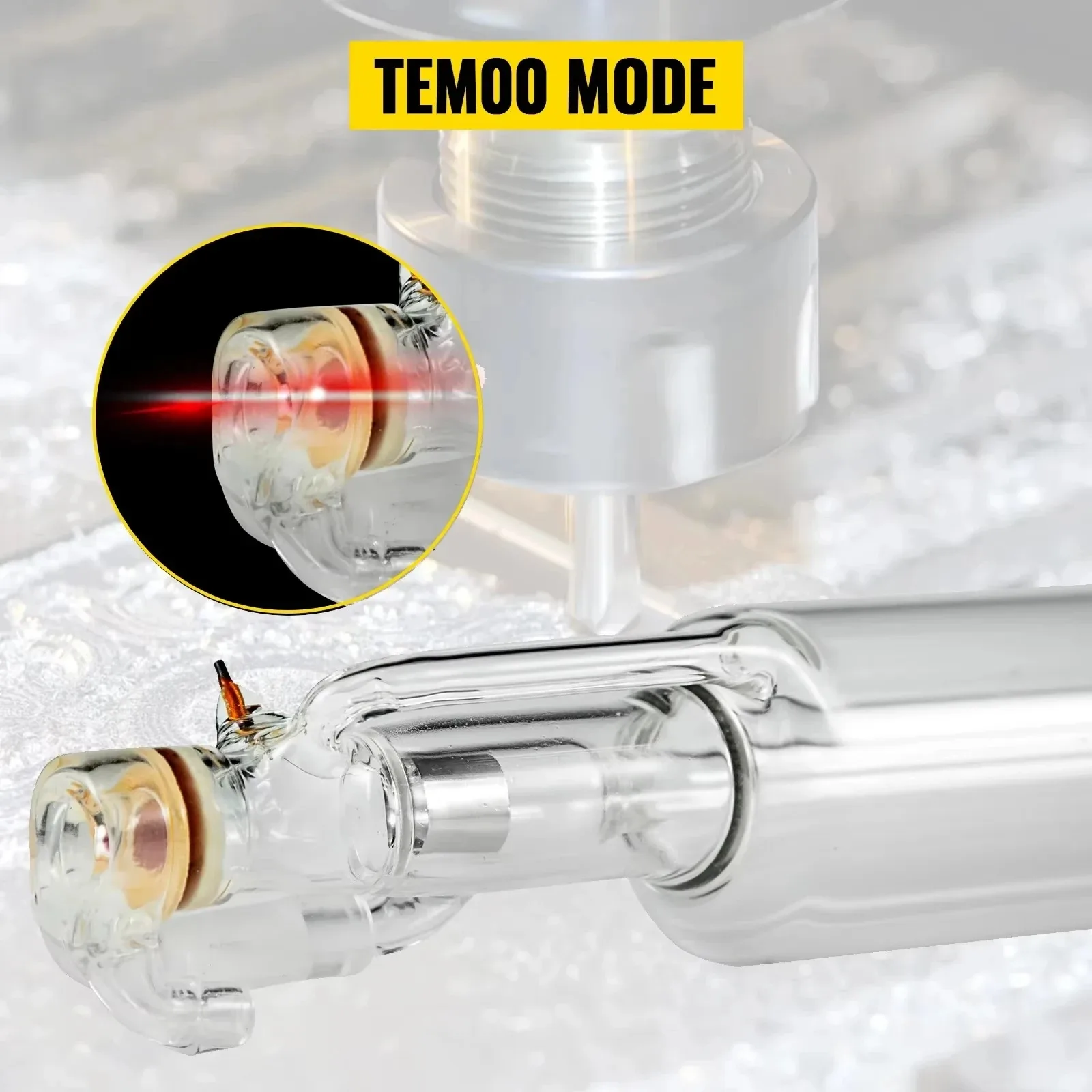 Tubo láser Sihao CO2 40W 50W 60W 80W 100W 130W 150W 700mm a 1830mm de longitud vidrio 80mm de diámetro larga vida útil para máquina láser