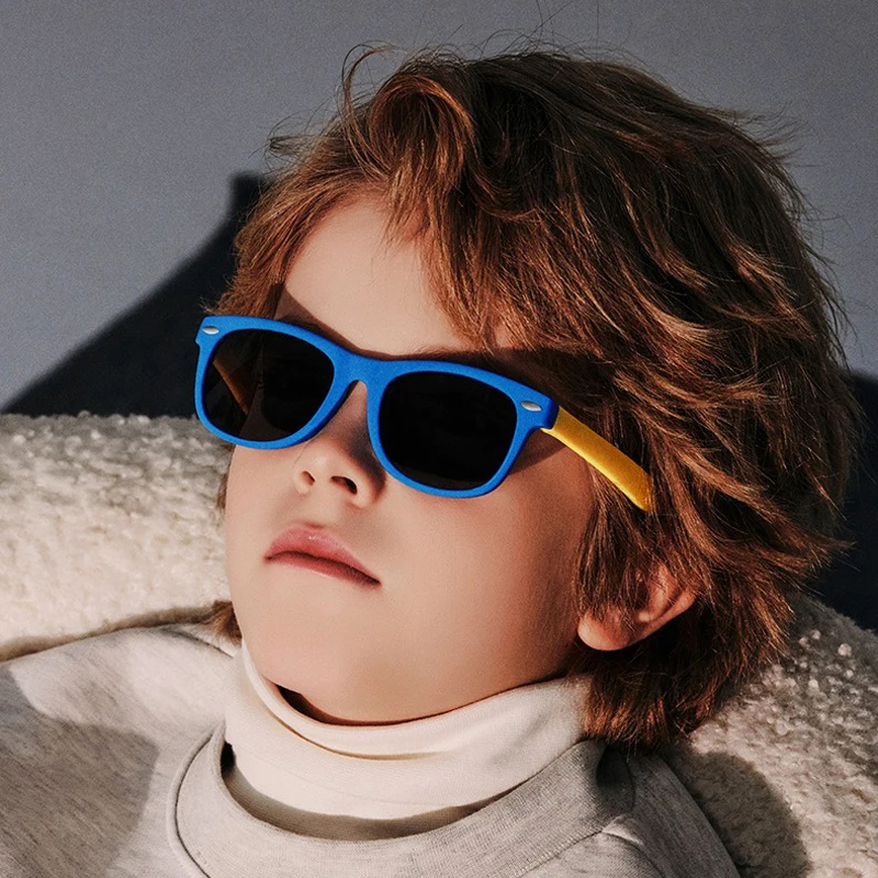 Novas crianças combinando com cores SunglaSSeS para meninos e meninas, versão, resistente a UV BaBy Summer Sunshades