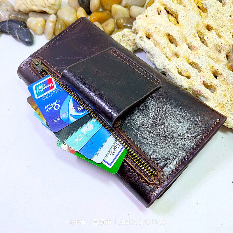 Чехол-футляр для телефона из натуральной кожи Blongk, кобура на пояс, кошелек на молнии для карт, чехол для Iphone, Samsung L2101DK