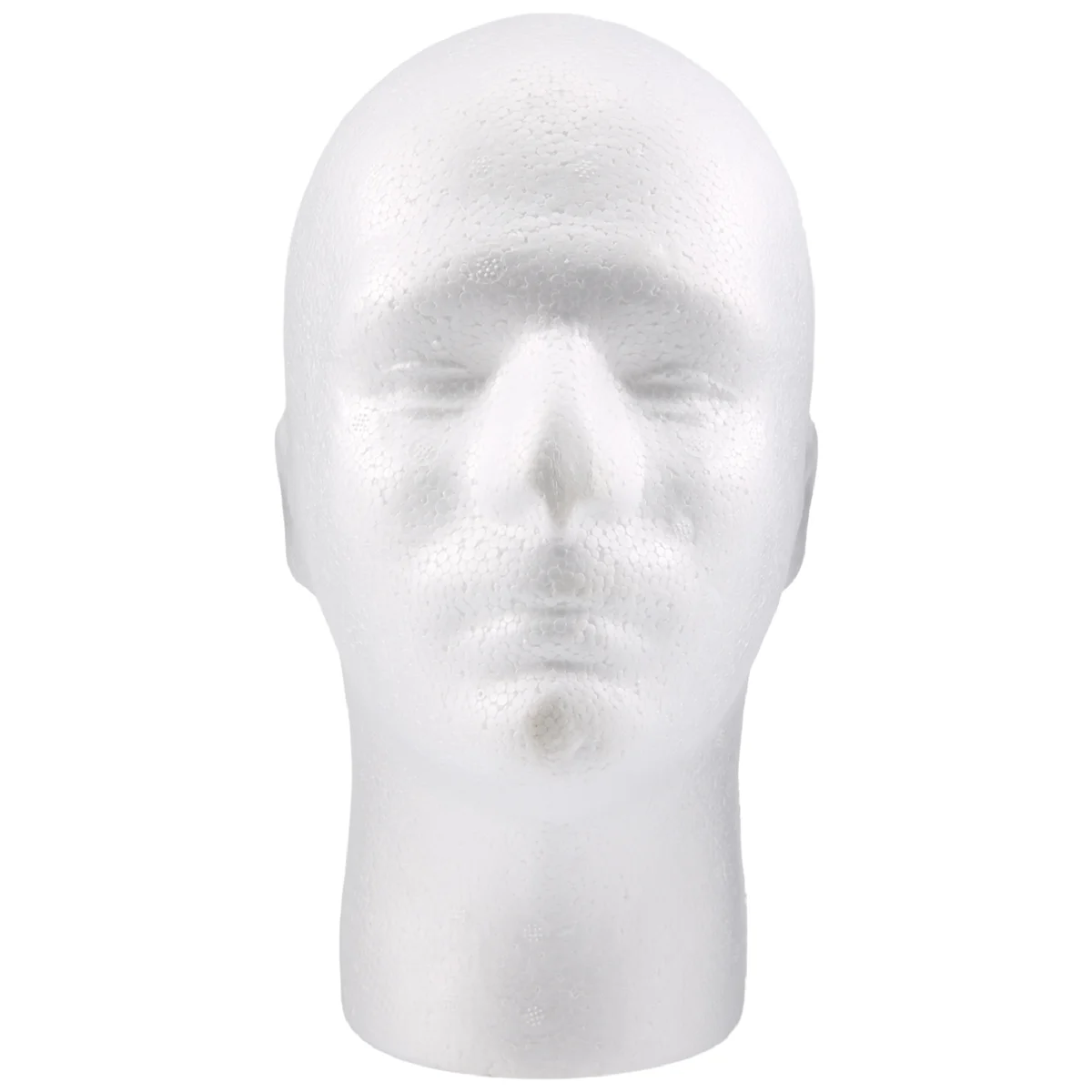 Männliche Perücke Display Kosmeto logie Mannequin Kopf stehen Modell Schaum weiß