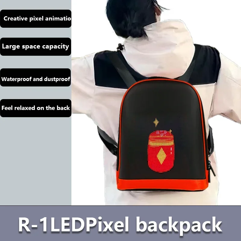 Mehrsprachiger LED-Werbe rucksack tragbare Kinder/Erwachsene LED-Rucksack Plakat Smart App programmier bare Bildschirm Zeichen Display Taschen
