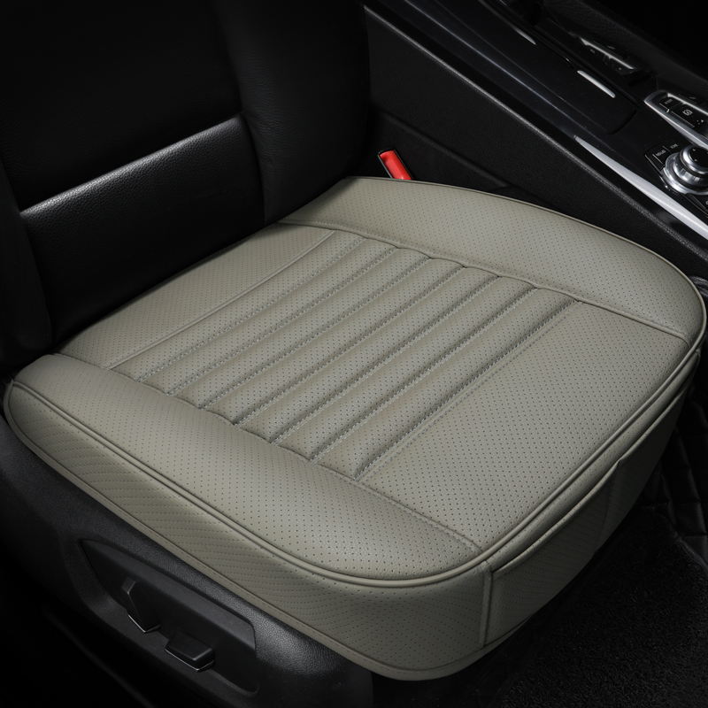 Auto-Sitzkissen aus Bambuskohle, einteilig ohne Rückenlehne, vollständig umwickeltes Sitzkissen, atmungsaktives Sitzkissen für die ganze Saison