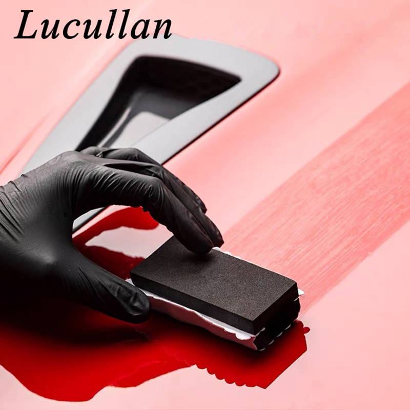 Lucullan Mới Chống Thả Xe Thiết Kế Lớp Phủ Gốm Đầm Applicator Kính Tự Động Sơn Nano-Áo Khoác Bọt Biển