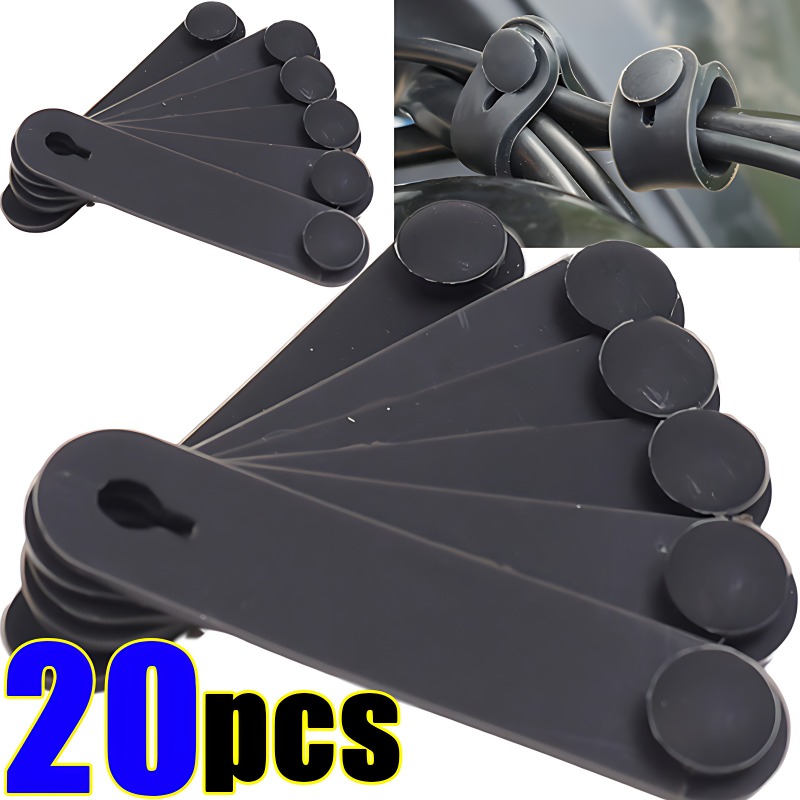 Marco de goma para motocicleta, arnés de cableado de Cable de seguridad, brida de Cable de alimentación, bridas de freno de línea de embrague, accesorios de fijación elástica, 5/10/20 piezas