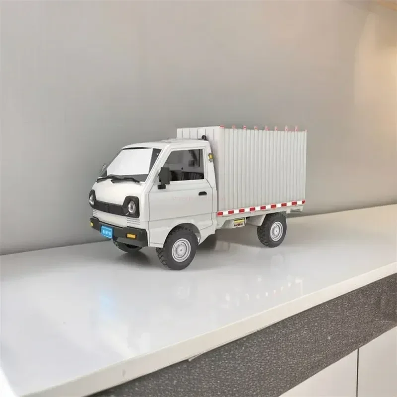 รถบรรทุก1:10/1:16 WPL ของเล่น D12จำลอง mobil RC ดริฟท์ปีนเขาไฟ LED ขนส่ง RC ของเล่นไฟฟ้าวันเกิดสำหรับเด็กของขวัญสำหรับเด็กผู้ชาย