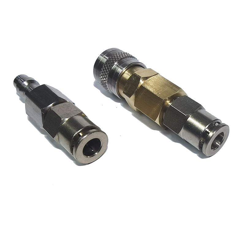 HPA (US) 2302 23-2 Foster Quick Disconnect QD-Adapter mit Push-In-Rohrverschraubung für 1/4 Zoll 6 mm (Außendurchmesser) 4 mm (Innendurchmesser) Schlauch