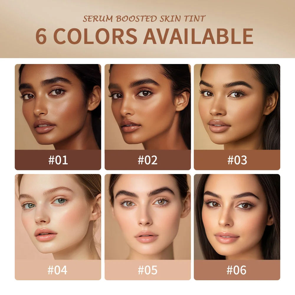 Skin Tint Stick กันน้ํา Nourishing Solid Tinted Serum Foundation Skin Tint Balm Face Tinted Face Contour Stick แต่งหน้า