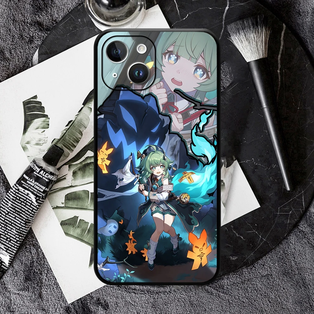 Capa de telefone Honkai Star Rail para iPhone, Huohuo Bailu Luocha Fu Xuan, 15 14 13 12 11 Pro Max Mini XSMax SE3 2 7 8 Plus