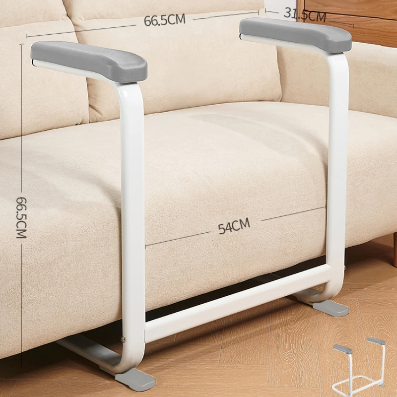 No Drilling Required Toilet Safety Support with Lift Assistance Versatile Handrail for Senior Citizen with Mobility Stability