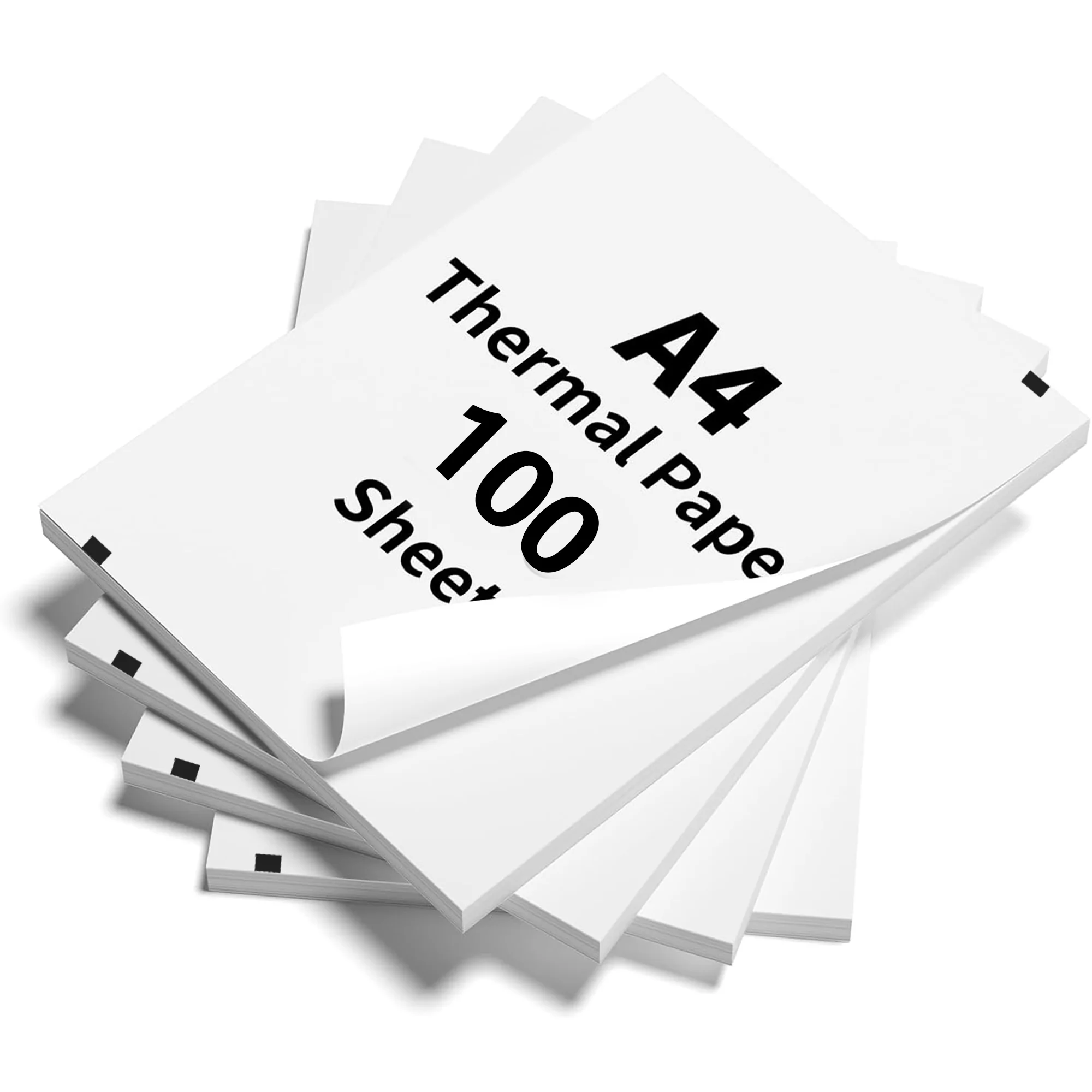 Carta da stampa di carta termica A4 da 100 fogli 210x30mm adatta per carta per macchina per fax con stampante termica Bluetooth wireless A4