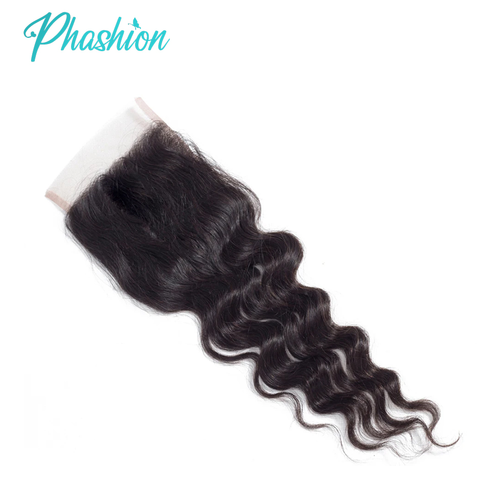 ブラジルの天然かつら,レミー品質,大きな波,透明なスイスのクロージャー,事前に摘み取られた,13x4