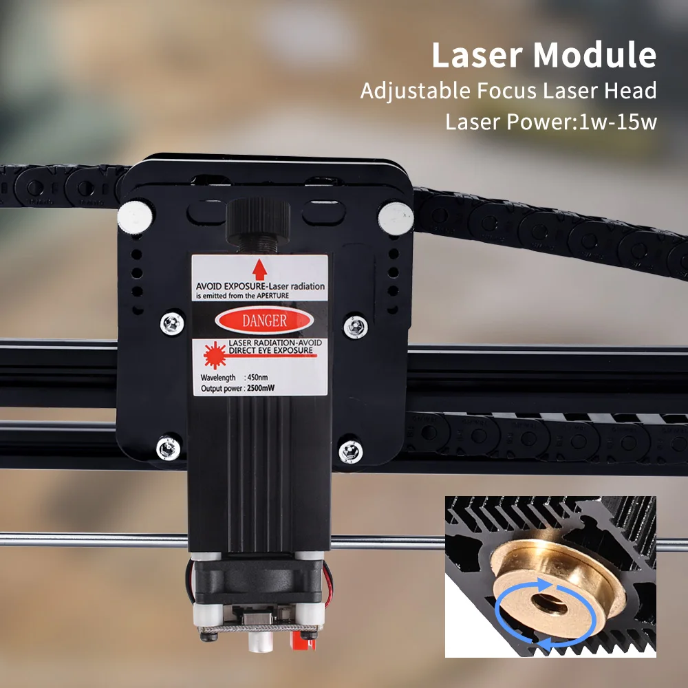 TWOWIN Powful Laser Engraving Machine 20W Working Area 650*500mm Assemble CNC Wood Router Cutting Printer DIY Milling Machine