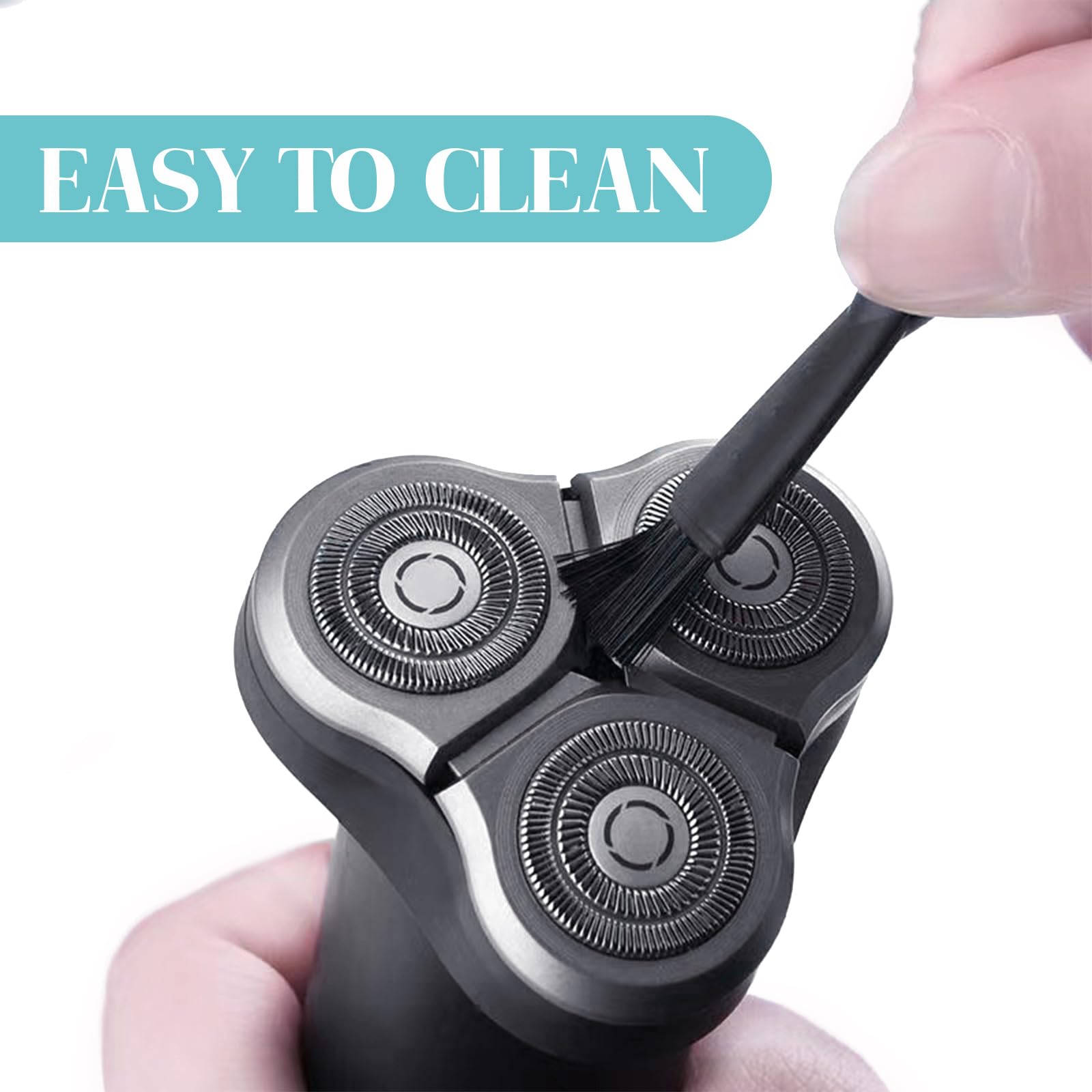 Brangdy High Quality Mens Shaver Accessory Razor Brush Hair Remover Cleaning Tool Black Replacement Head Hair Shaving Tools