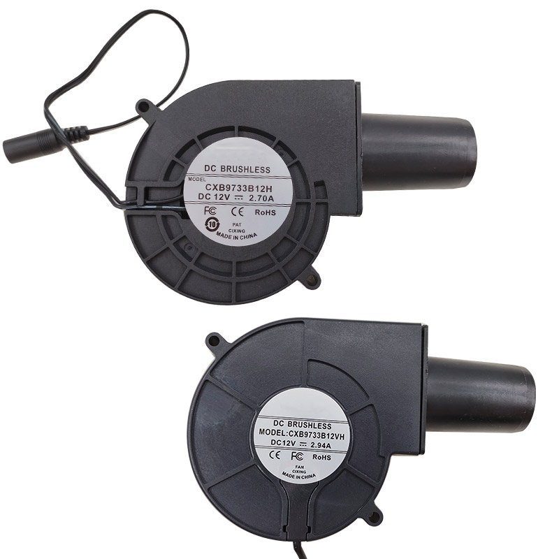 9733 Вентилятор постоянного тока 12 В с высоким объемом воздуха Турбовентилятор 5500-5800 об/мин Вентилятор среднего давления Электрические инструменты Запчасти Us/Eu