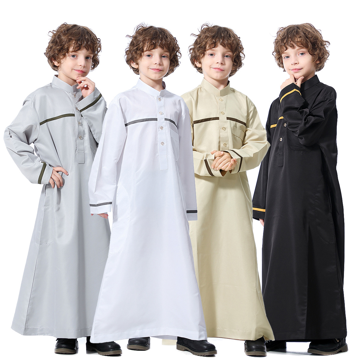 子供のためのイスラム教徒のロングドレス,jubba thobe,boy abaya,islamic eid,ramadan,saudi caftan,dubai,arab,2022