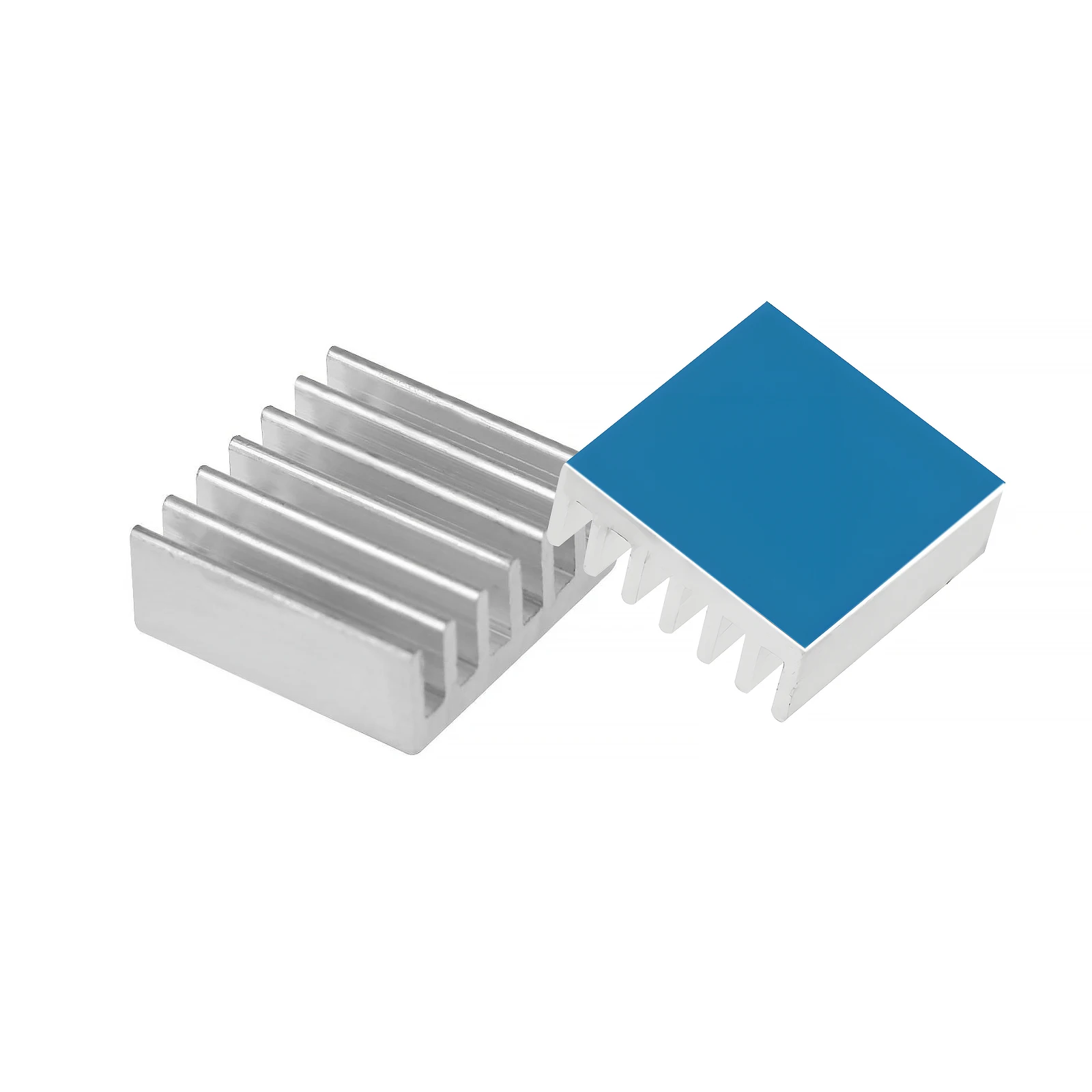1/10pcs 알루미늄 방열판 열 전도성 테이프가있는 전자 칩 IC Raspberry Pi 용 다중 스케일 방열판 라디에이터 냉각