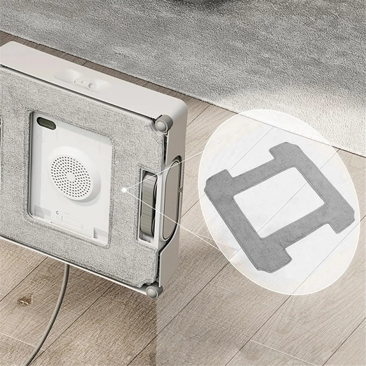 A72P 10-teiliges Reinigungspad für WINBOT W2 W2OMNI Staubsauger-Zubehörset, Fensterreinigung, Mikrofaser-Reinigungspad, Mopp