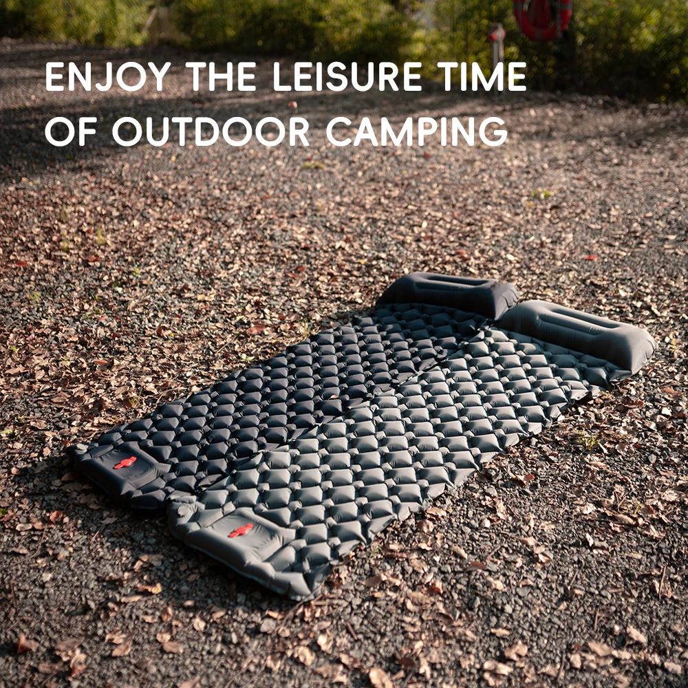TARKA-alfombrillas inflables para acampar, colchón de aire con almohada, colchoneta para dormir turística al aire libre, colchón autoinflable para senderismo y escalada