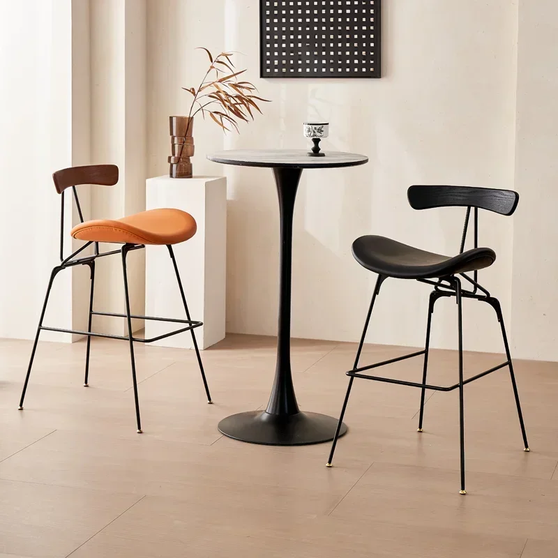 Regale relaxante bancos de bar luz luxo minimalista confortável preto cadeiras altas industrial chaise de bar móveis da sala estar
