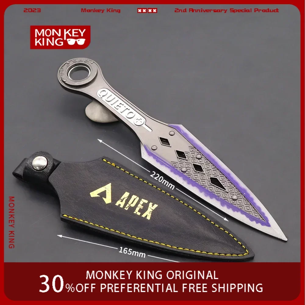22cm Apex Legends Wraith Heirloom arma Turn Kunai no afilado juego espada adornos de Metal espada arma regalos para niños juguetes