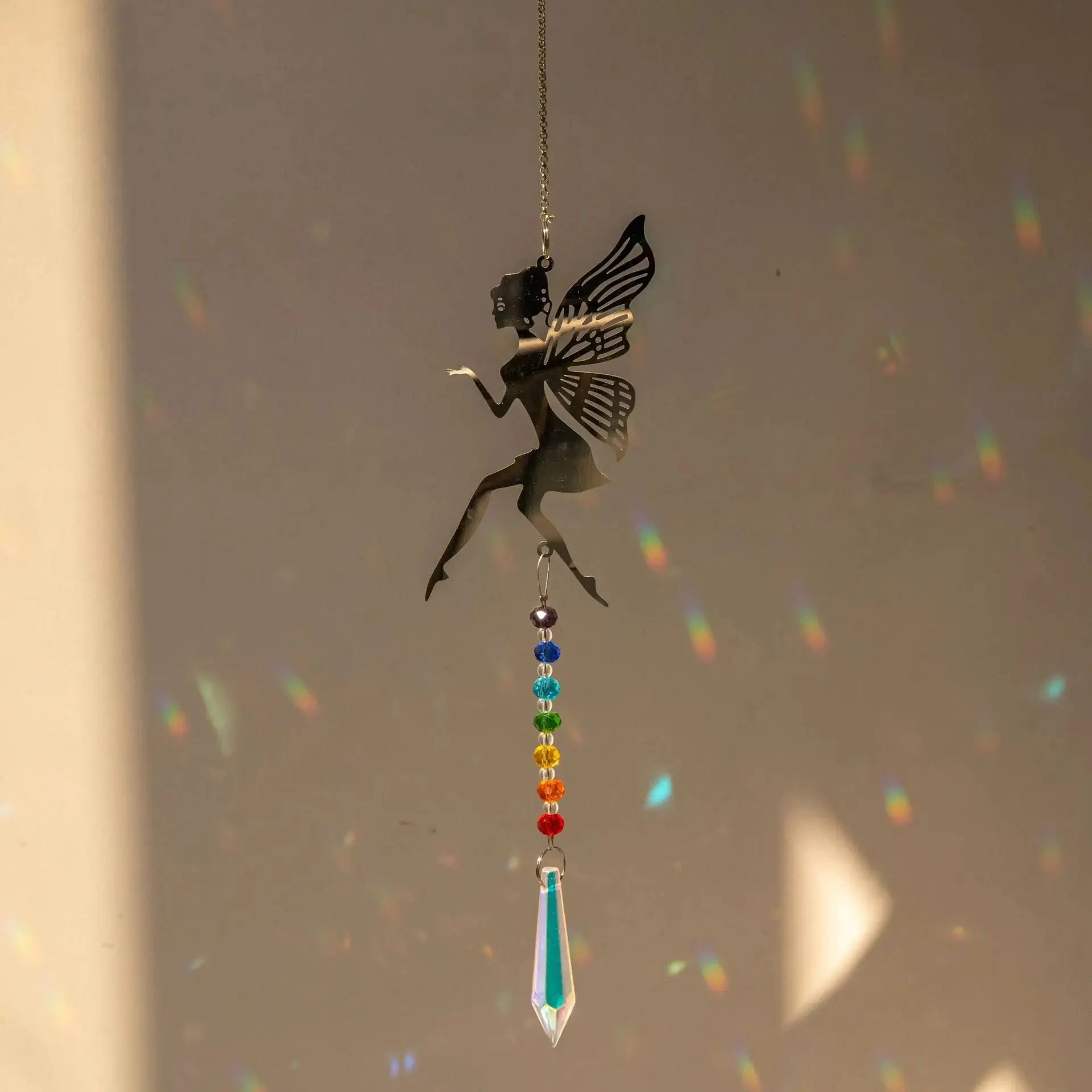 คริสตัล Sun Catcher ปริซึมแขวน Rainbow Chaser หน้าต่าง WIND CHIME Tree of Life ตกแต่งบ้านรถแขวนจี้