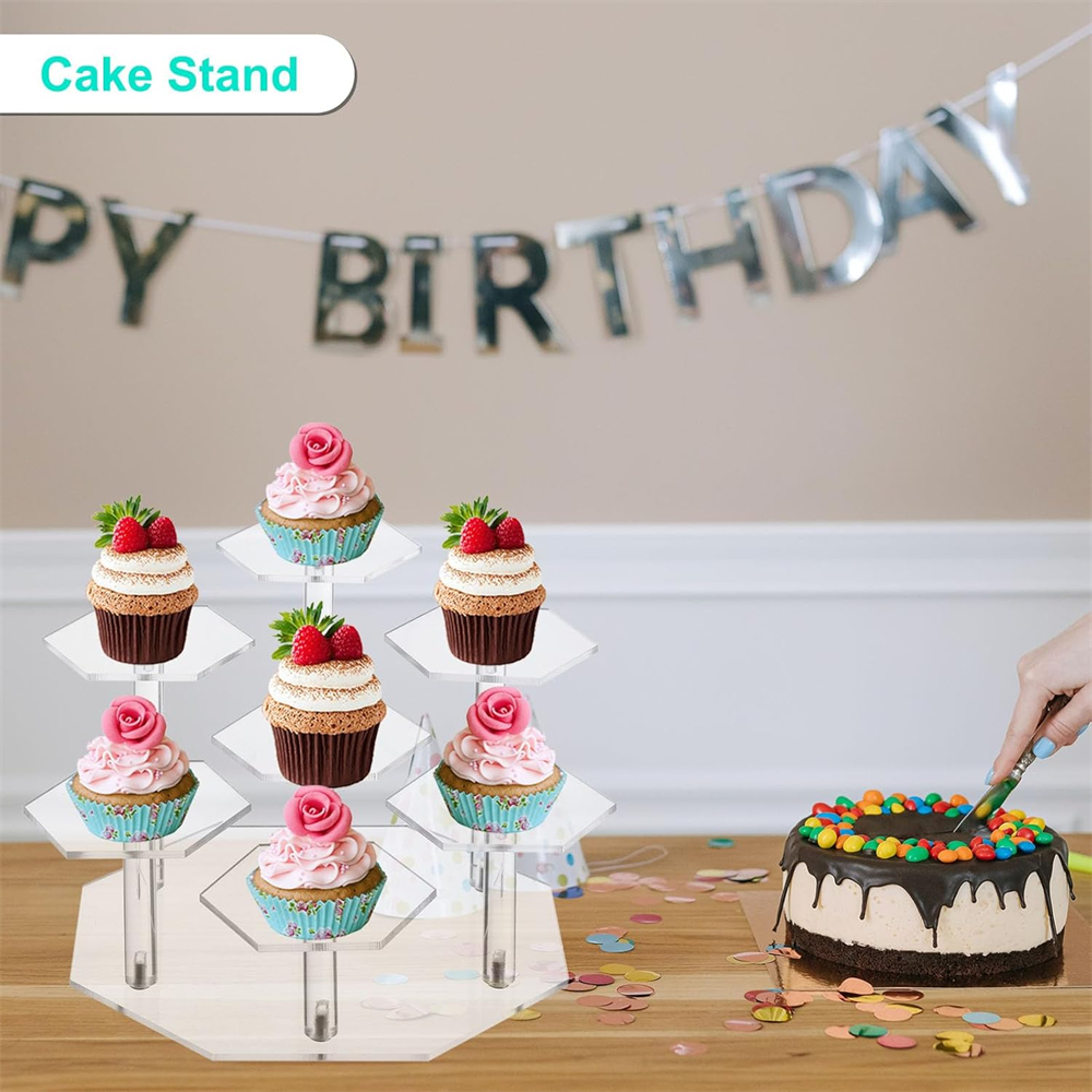 7 Tier Acrylic Display Stand Wedding Food Desserts Small Item Storage Rack  Anime Doll Model  Lipstick Cosmetics Display Stand