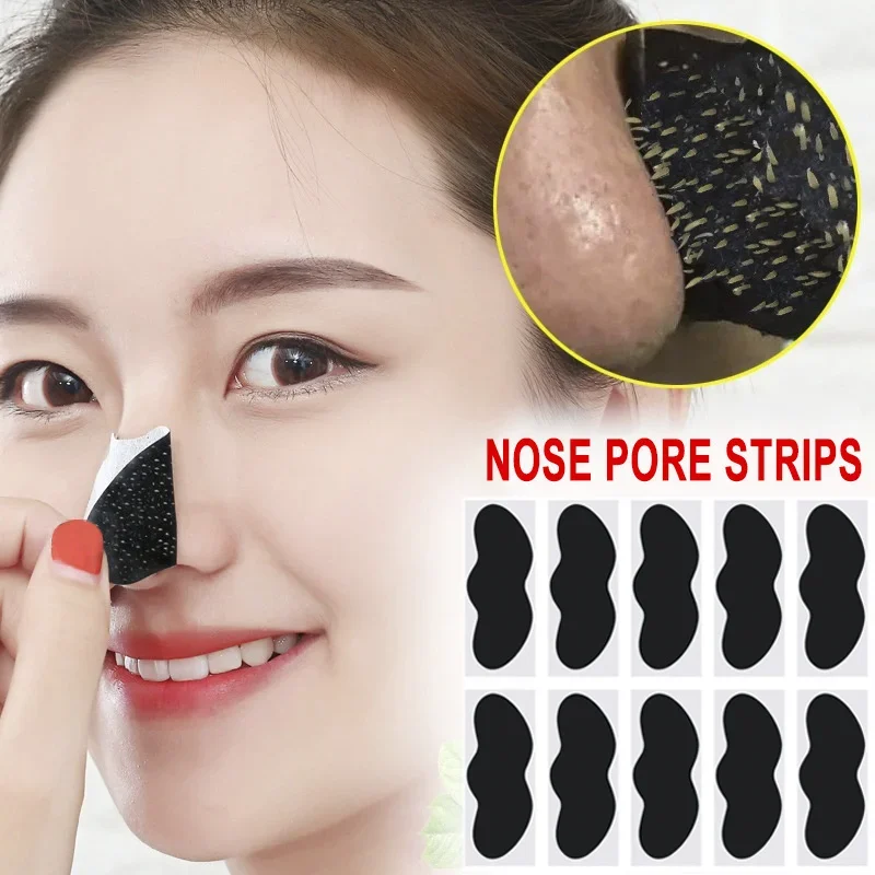 Deep Cleansing Nose Strips for Acne & Blackhead Removal Shrink Pore Nose Black Head Stickers Refreshing Skin Care Patch Unisex
