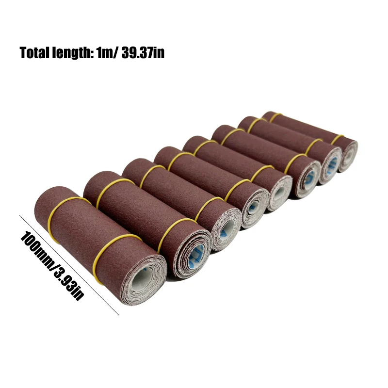 Grinding belt for woodworking and metal polishing Sander tool grinding and polishing sandpaper emery roll 60-800 mesh