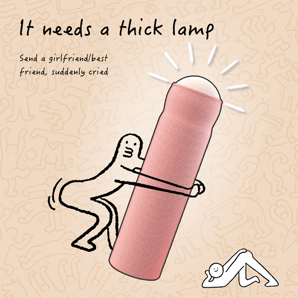 Neuheit Kreatives Nachtlicht Handheld Silikon Spaßlampe USB Original Design LED Perlen Interessante Möglichkeit der Umschaltung hat eine Basis