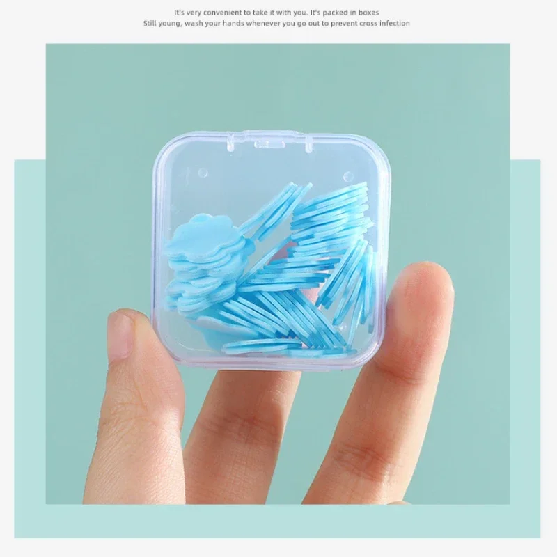 เดินทางกระดาษสบู่แบบใช้แล้วทิ้งล้างมือสบู่ห้องน้ํา Slice Petal Soaps Flakes เม็ดนักเรียนพกพากลีบสบู่ทําความสะอาดมือ