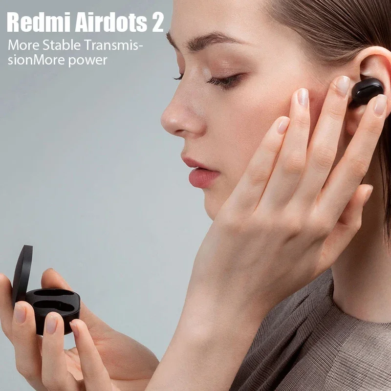 Xiaomi Redmi Airdots 2 Auriculares inalámbricos con Bluetooth con micrófono Auriculares Airdots 2 Fone Auriculares Bluetooth Auriculares inalámbricos