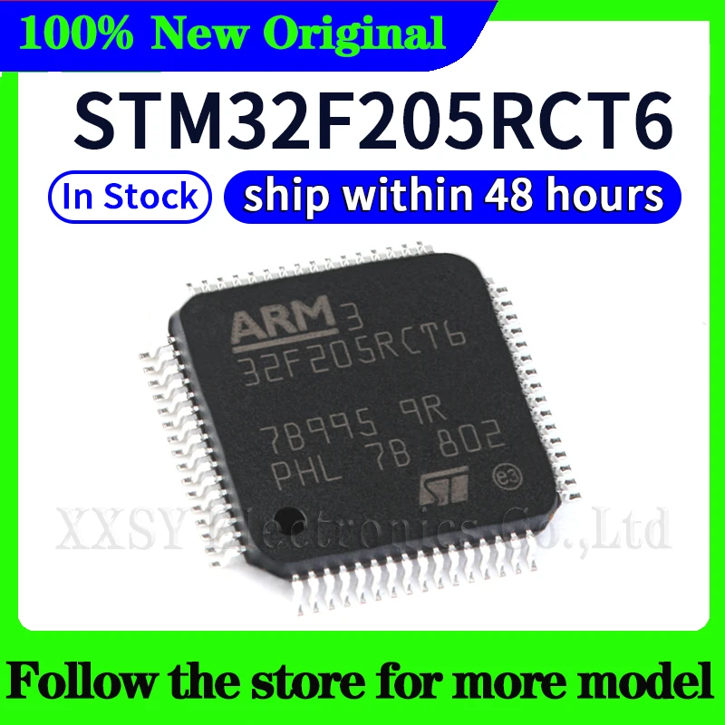 STM32F205RBT6 STM32F205RGT6 STM32F205RFT6 STM32F205RET6 STM32F205RCT6 STM32F205VBT6 STM32F205VFT6 Высокое качество Новый