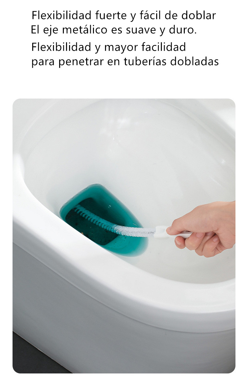 Cepillo de dragado de tuberías, limpieza larga de cocina, baño, alcantarillado, fregadero, limpieza de tuberías de drenaje, limpiador Flexible, herramienta removedora de orificios de tapón de obstrucción