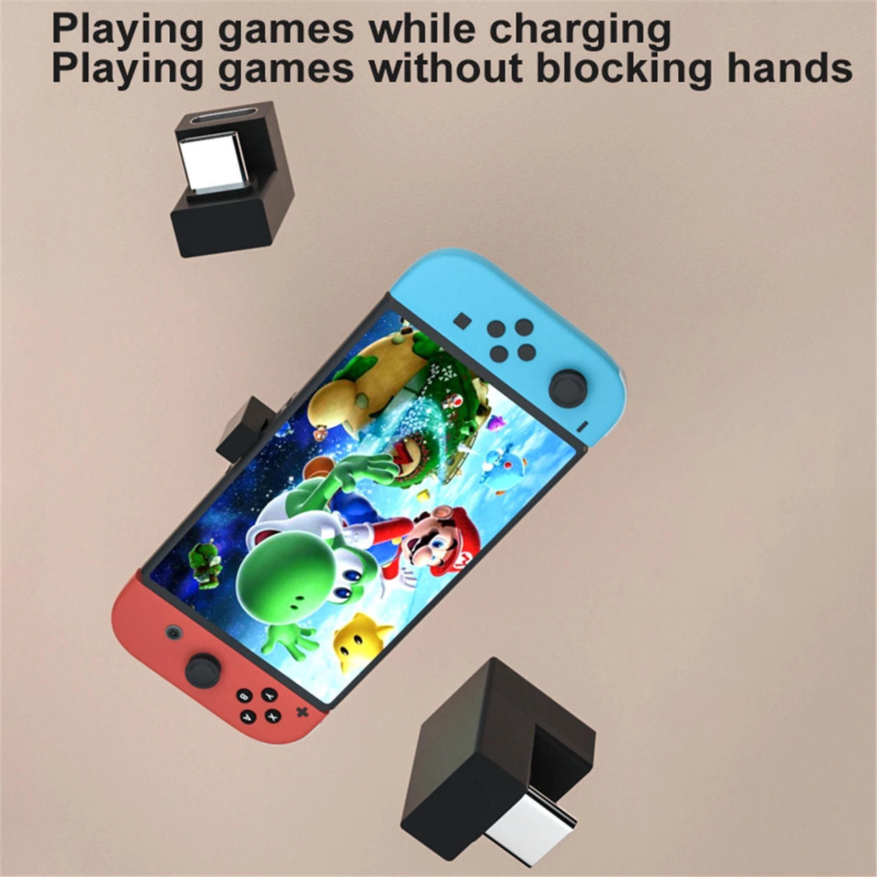 100 W USB 3.1 Typ-C 20 Gbit/s Stecker/Buchse auf Buchse 90 Grad rechtwinkliger Adapter Computer-Mobilspielkonsole OTG-Konverter PD 4K