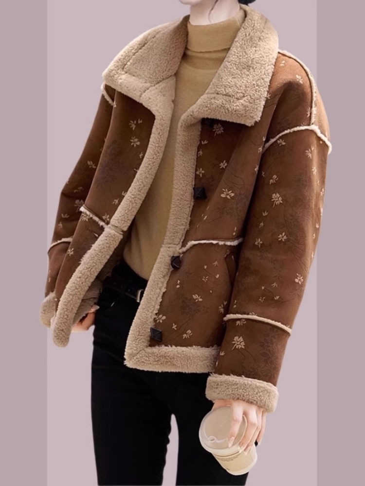 CKSHA 暖かい痩身オールマッチ冬の高級レザーファーコート女性のカジュアルスタイル多用途繁体字中国語ファッショントップ