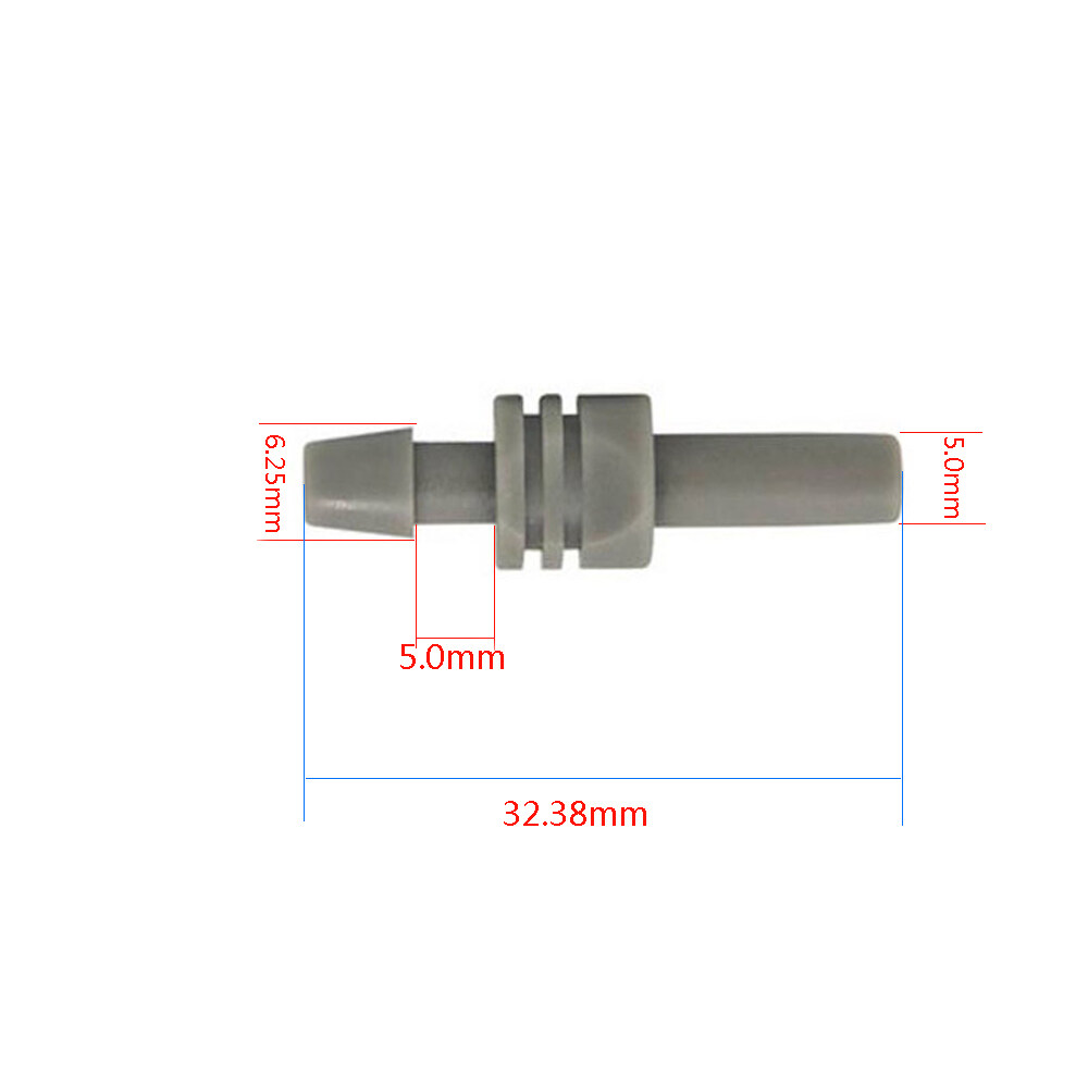 Conectores de tubo de línea aérea, válvula en línea de plástico para Omron, tonómetro de brazo automático, esfigmomanómetro, manguito de presión arterial, manguera de aire