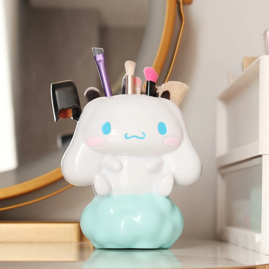 Sanrio personagem multifuncional suporte de caneta de mesa para fãs de anime caixa organizadora de escova de vaidade
