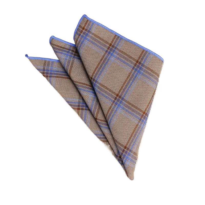 ยี่ห้อผู้ชาย VINTAGE ลายสก๊อตลายผ้าฝ้ายผ้าเช็ดหน้าพ็อกเก็ตสแควร์ Hankies Luxury หน้าอกผ้าเช็ดตัวงานแต่งงานของขวัญปาร์ตี้