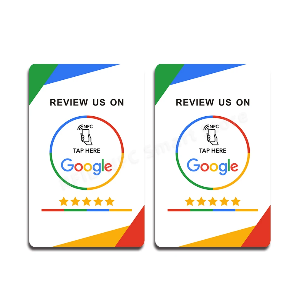 13.56MHz Google Review Card NFC Station โต๊ะ NFC Google reviews Display Display bending Card ยืนแบรนด์