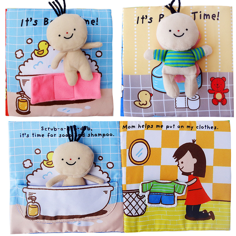 Soft Baby Cloth Books Quiet Book Toddler Early Educational Learning Cognize Reading Puzzle Book Toys For Babies 6 24 Months