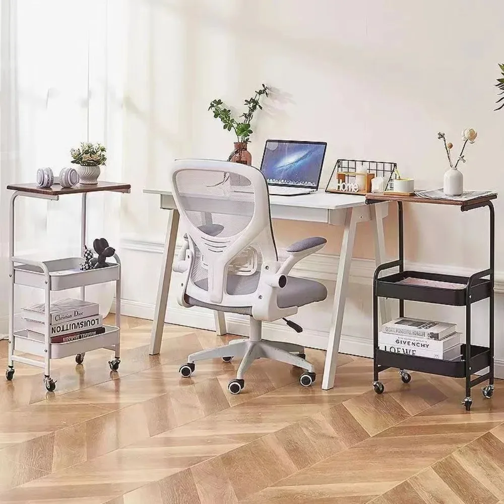 Carrello mobile ultra sottile impermeabile multiuso antiruggine domestico moderno e semplice con ruote portaoggetti multistrato