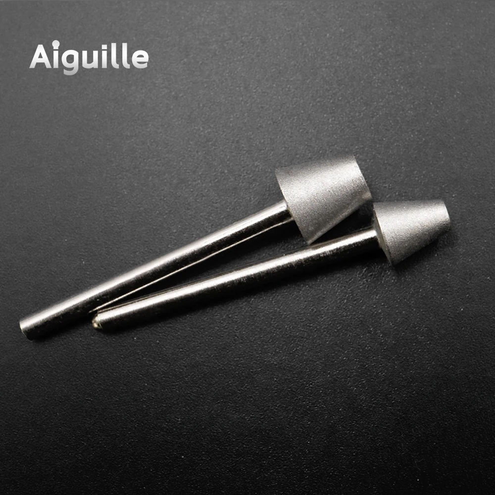 50pcs grit#400 Diamond Grinding Burr Diamond Grinding Point grinding trimming polishing points dremel Bits