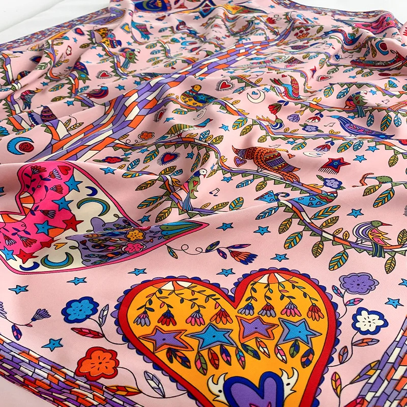 Bufanda cuadrada de sarga de 90x90cm, sensación de algodón, chales y chales para la cabeza para mujer, bufandas con estampado de lujo para el cuello, Hijab, Bandana Pashmina
