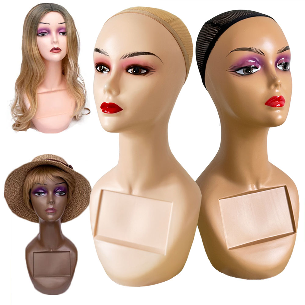 Plastic Mannequin Model Head for Display Wigs  Plastic Mannequin Head For Wig Stand For Wigs Display Making Wigs Manikin Head