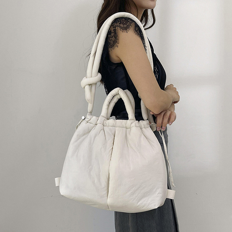 Bolso de hombro de tela de moda coreana, bandolera de Dacron suave, Mini bolsos de mano para mujer, bolsos y monederos para las axilas