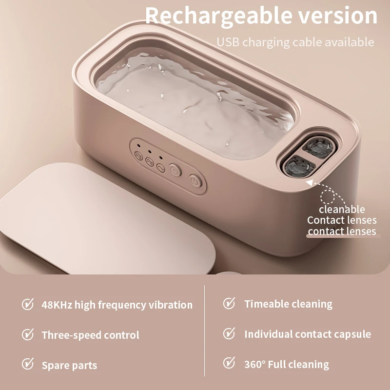 Xiaomi 48Khz เครื่องทําความสะอาดเครื่องทําความสะอาดความถี่สูง Double Bin การสั่นสะเทือนทําความสะอาดเต็มรูปแบบเครื่องประดับในครัวเรือนปรับ CleanerNew